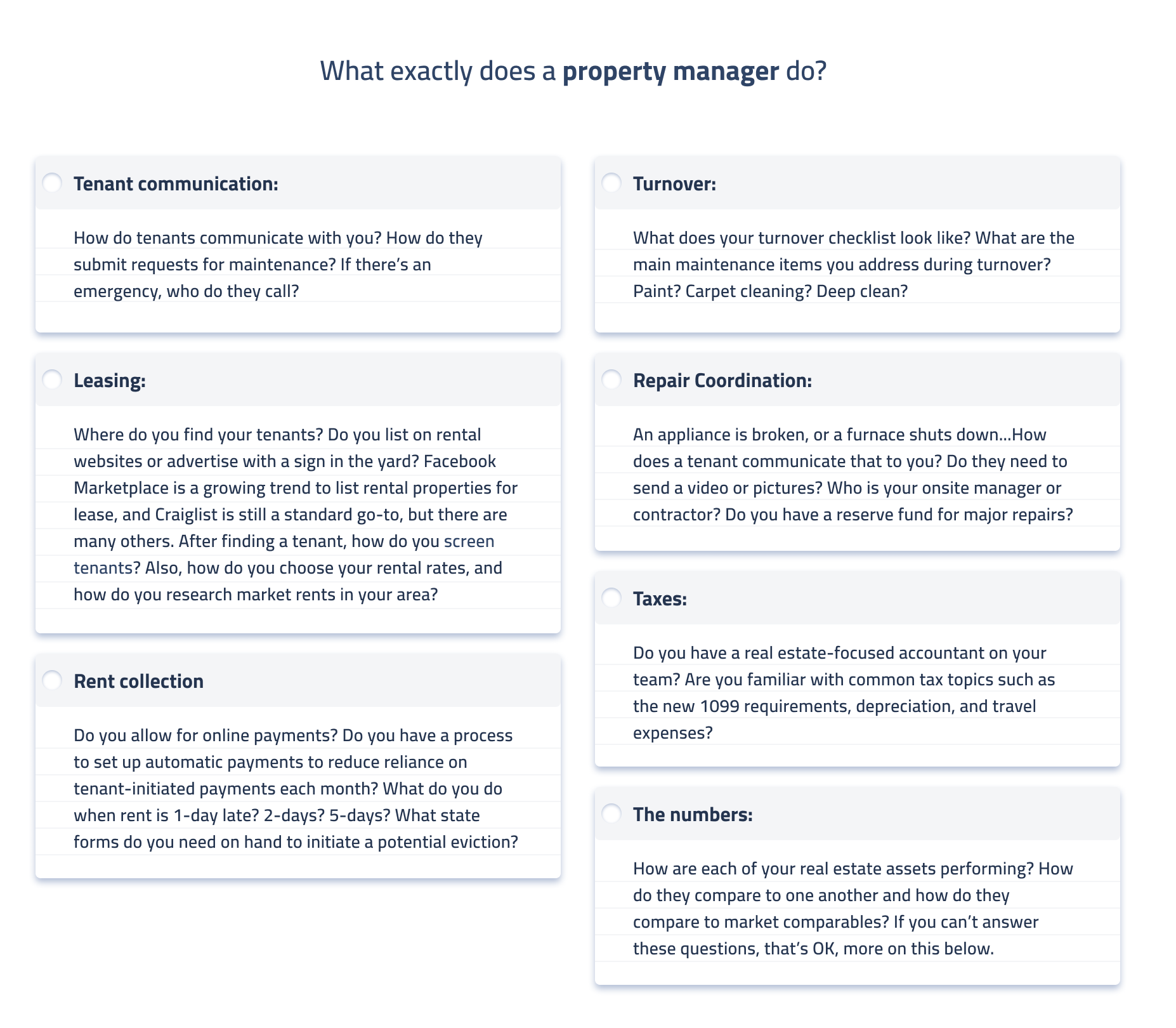 What exactly does a property manager do?