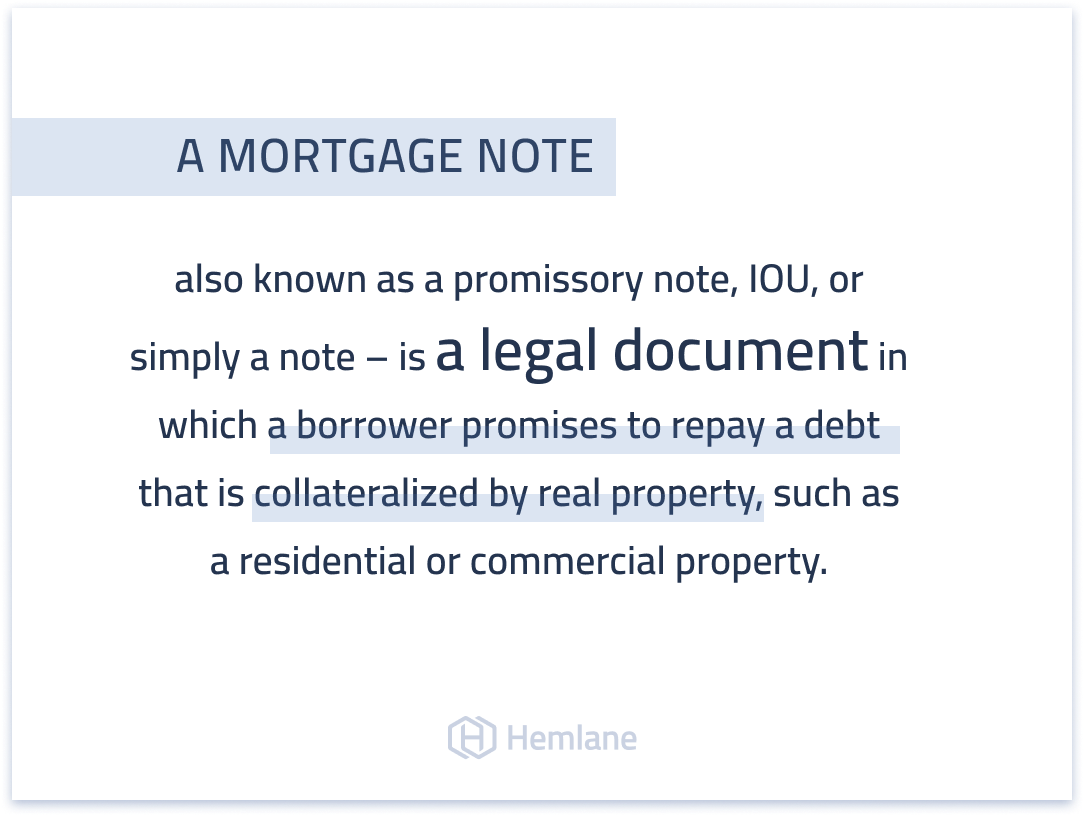 What is a mortgage note and why should real estate investors pay attention