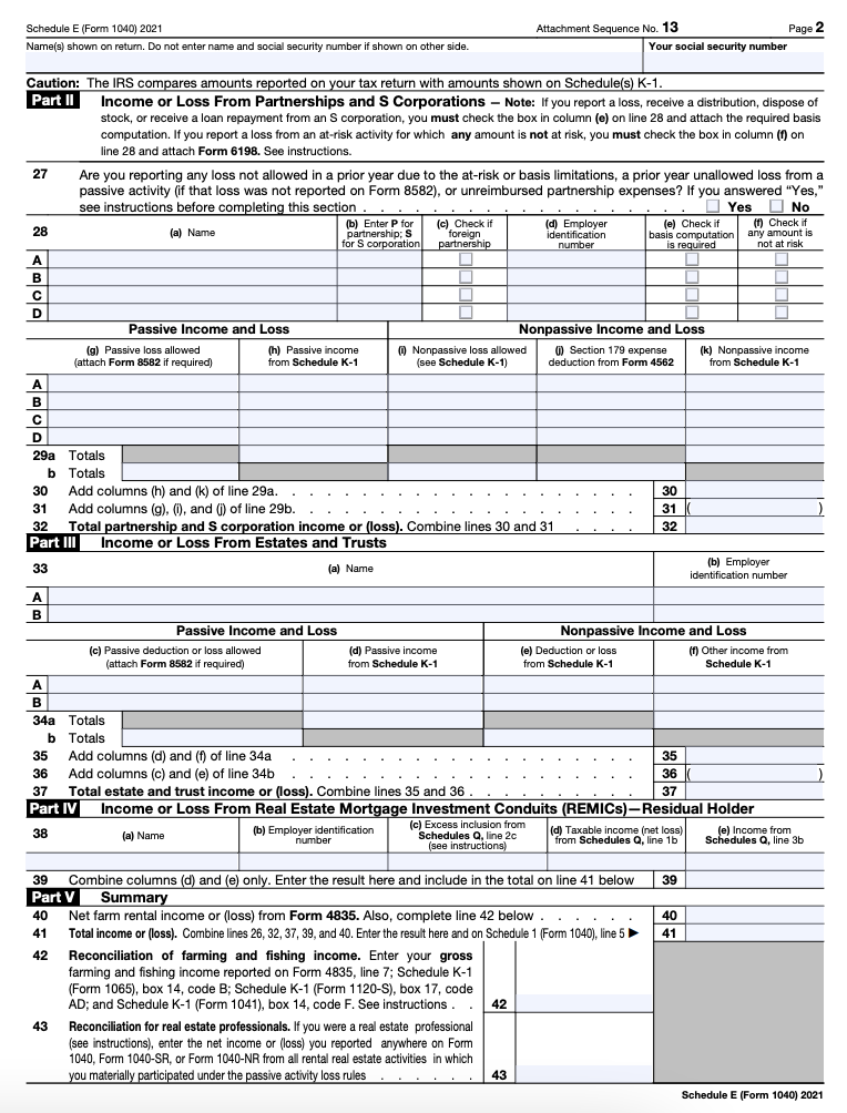 ScheduleE Tax Form Survival Guide for Rental Properties [2021 Tax Year