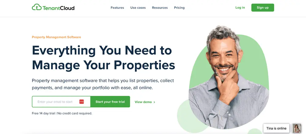 TenantCloud website homepage